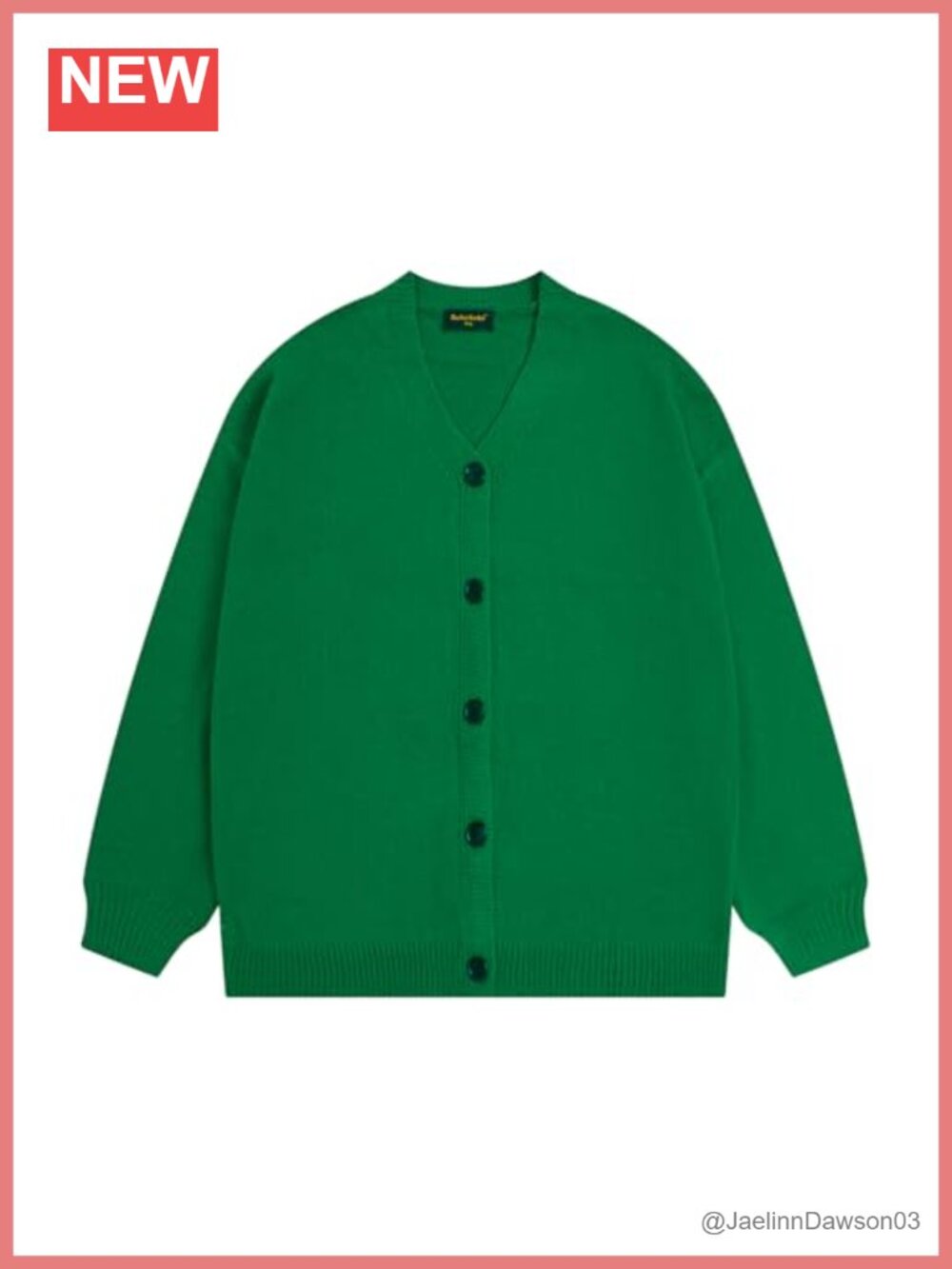 Knitted Cardigan Women Casual Button-Down Sweater Oversized
